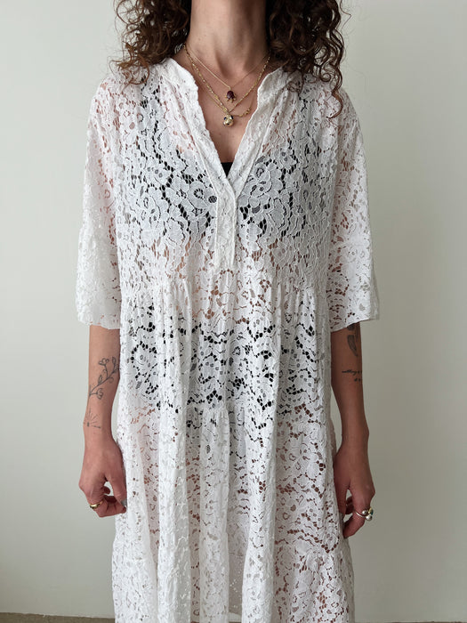 White Lace Dress | L