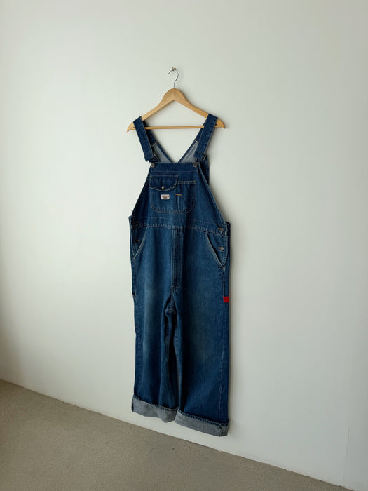 Dark Wash GWG Denim Overalls | L/XL