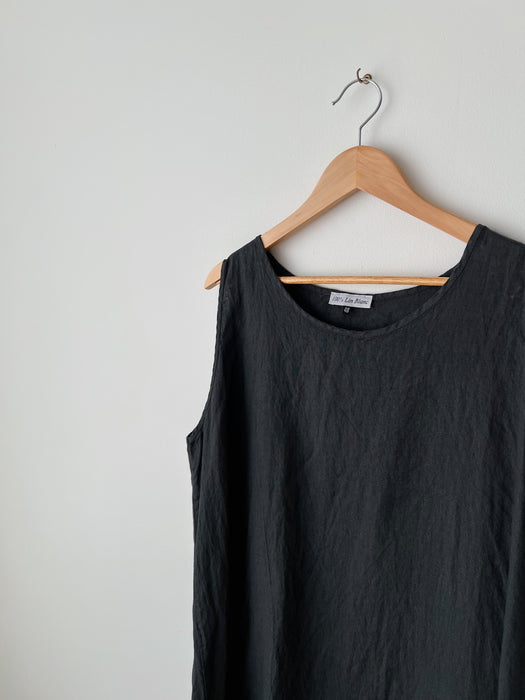 Charcoal Linen Dress | XL