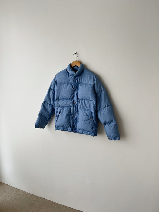Sky Blue Puffer Coat | XS