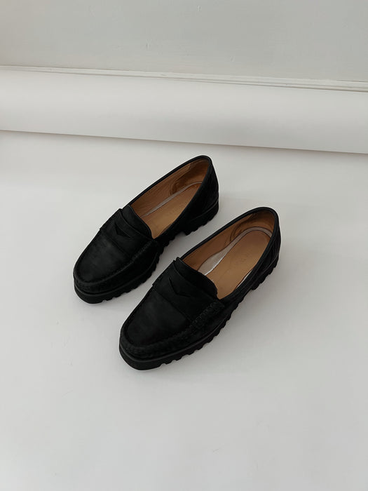 Black Suede Loafer | 8.5