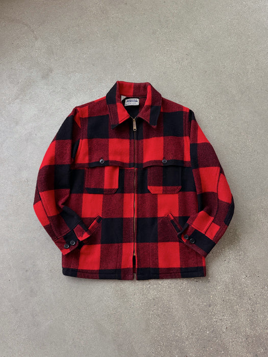 1960's Buffalo Plaid Wool Jacket | L