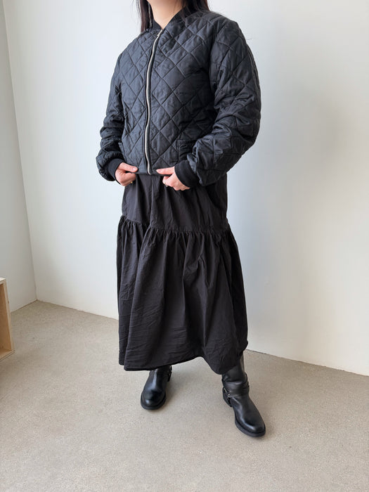 Black Quilted Jacket | M