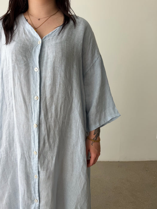 Sky Blue Button Down Dress | XL