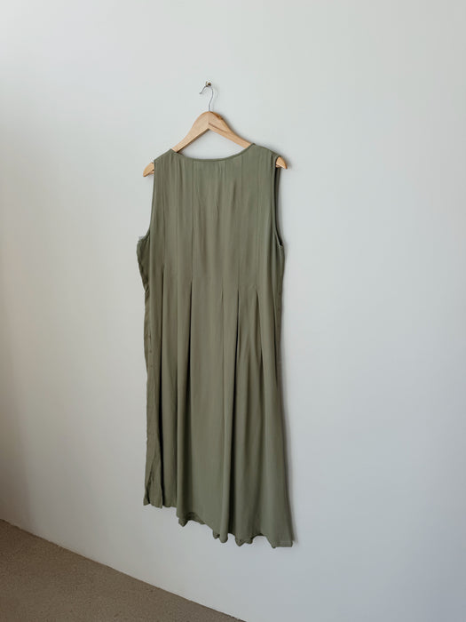 Sage Floral Dress | 2XL