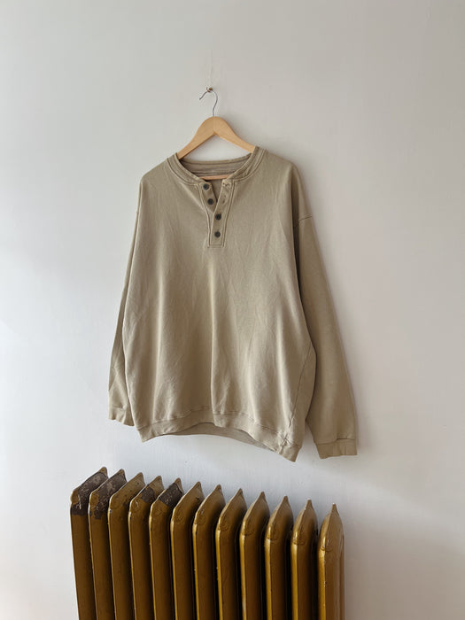 Sand Henley Crewneck | XL