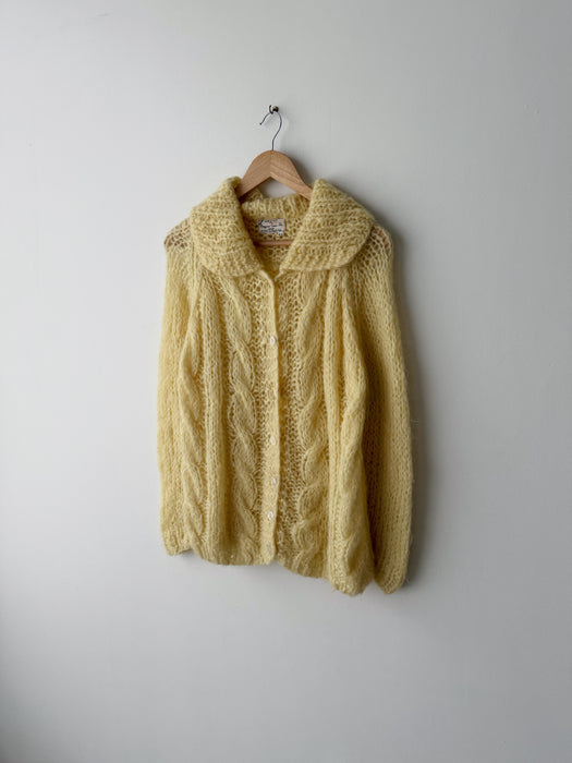 Yellow Knit Sweater | M