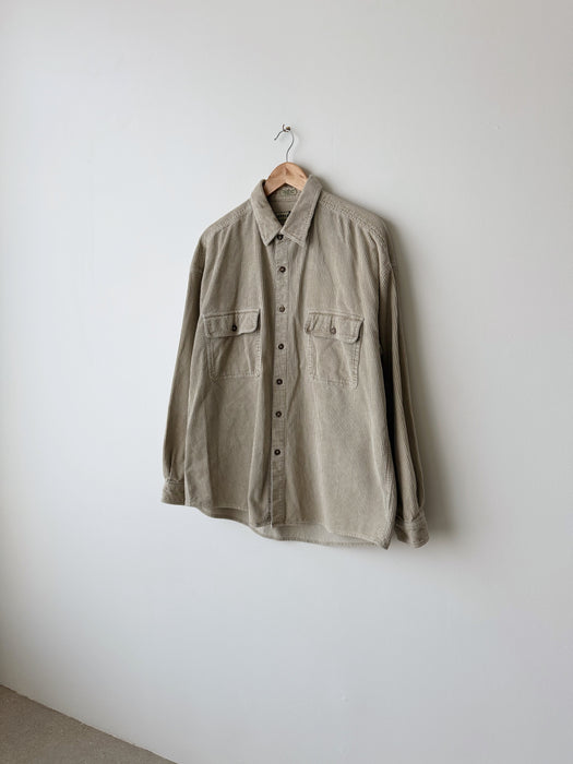Beige Corduroy Button up | XL