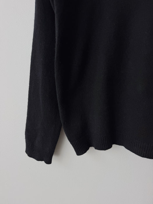 Black Cashmere Turtleneck | S