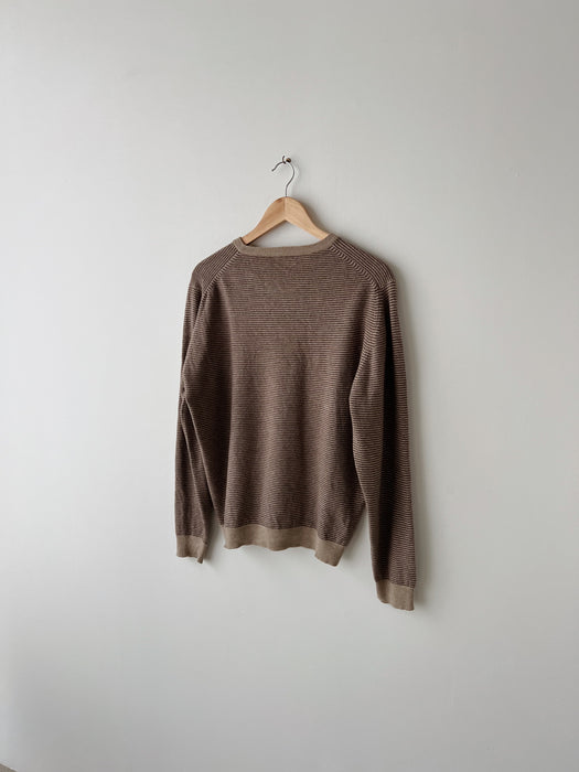 Striped Cashmere Sweater | L