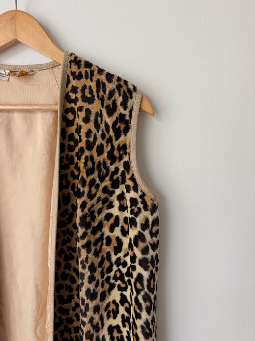 Faux Fur Cheetah Vest | M/L