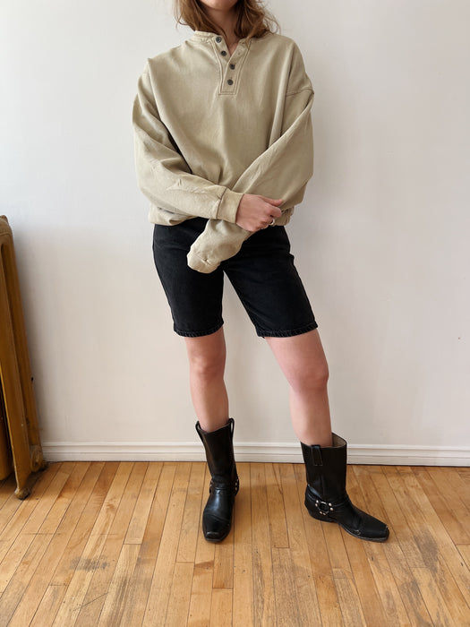 Sand Henley Crewneck | XL
