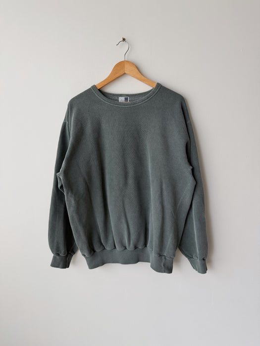 Washed Green Crewneck | L