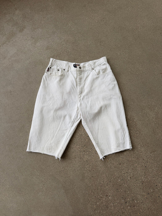 White Denim Cut Offs | 33