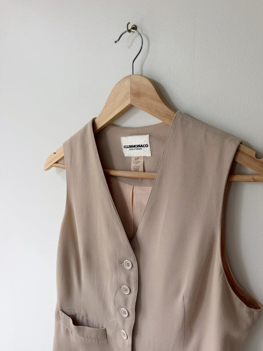 Taupe Vest | XS/S