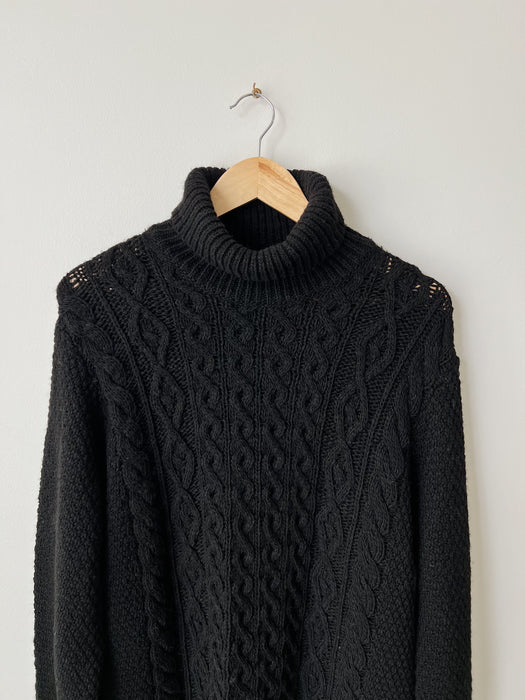 Black Knit Turtleneck | L