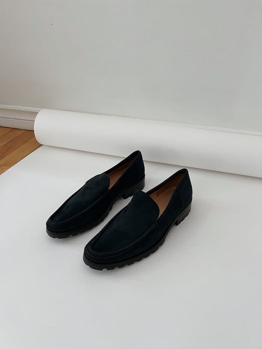 Navy Suede Loafer | 8.5