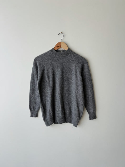 Heather Grey Cashmere Sweater | S