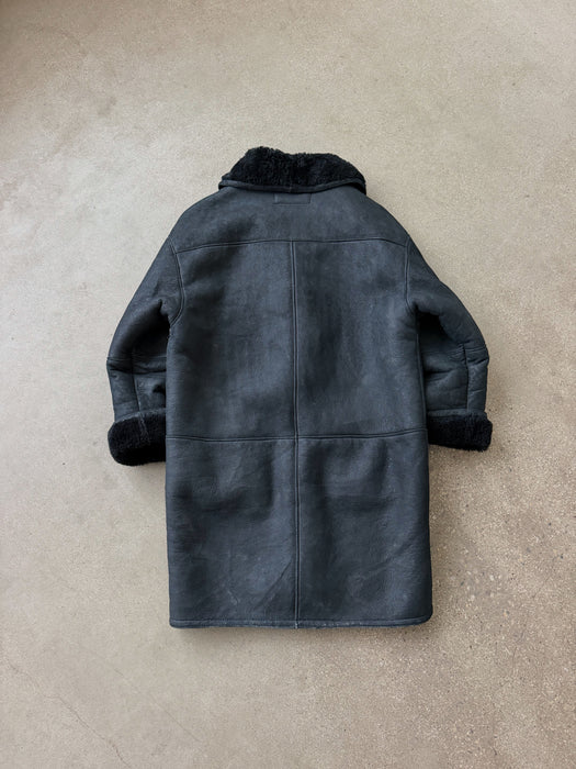Black Sherpa Coat | L/XL
