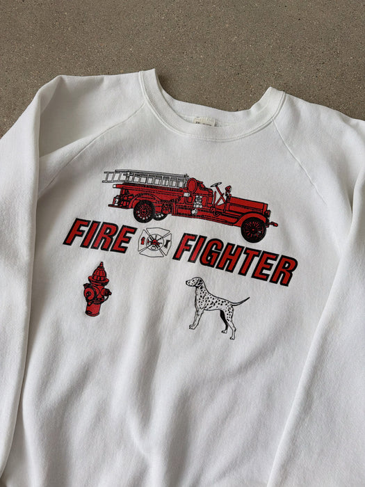 White Fire Fighter Crewneck | XL