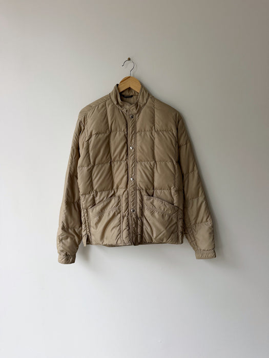 Tan Down Puffer Jacket | S
