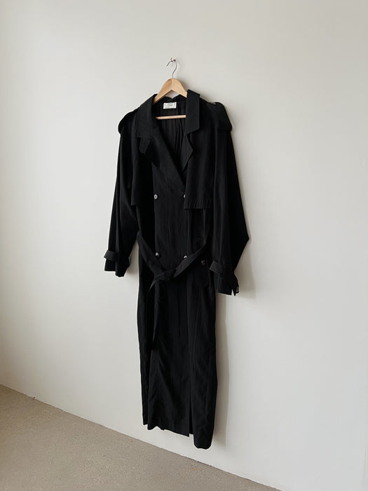 Black Trench Coat | L