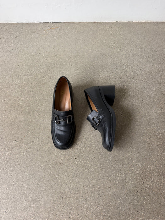 Black Leather Loafer | 8.5