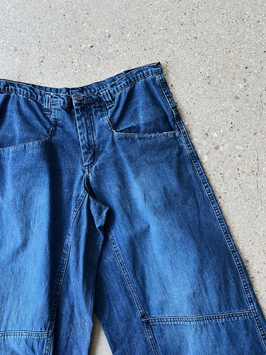 Dark Wash Wide Leg Denim | 32
