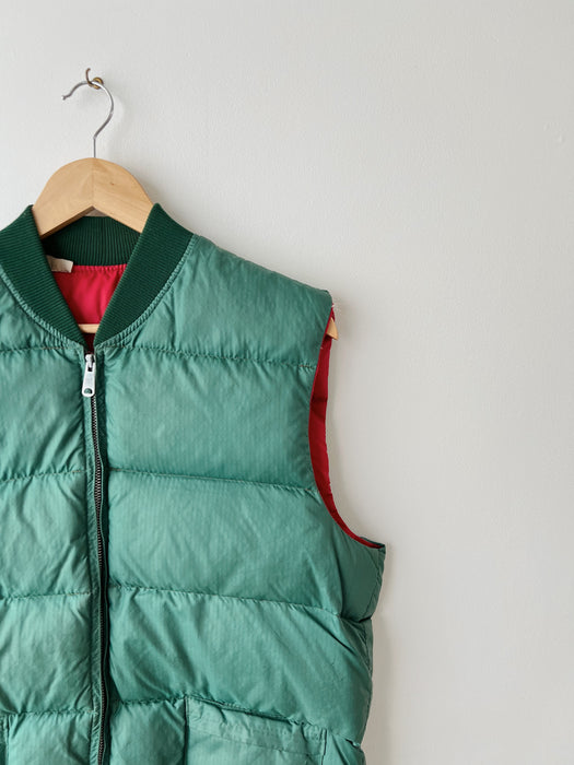 Reversible Down Puffer Vest | M