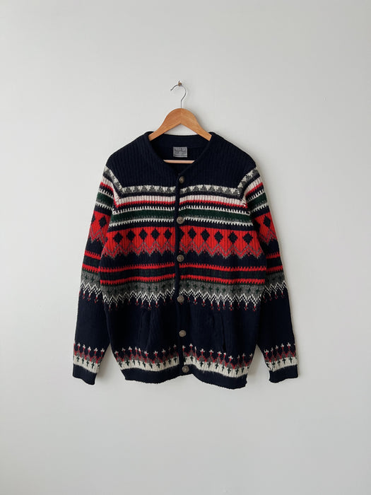 Navy Nordic Cardigan | L