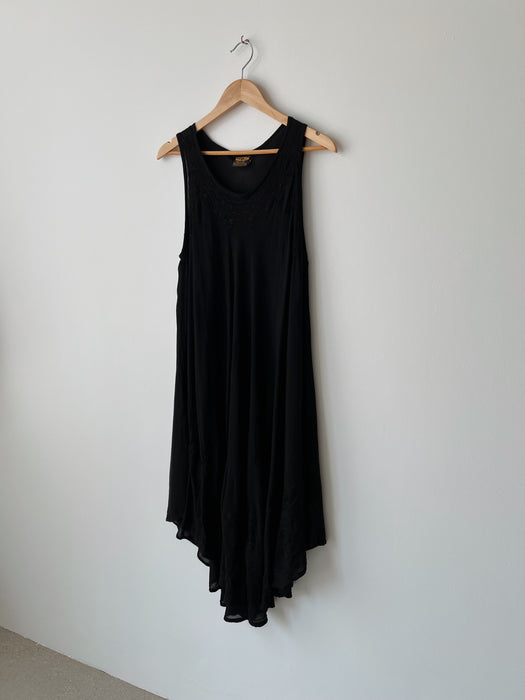 Black Rayon Dress | M/L