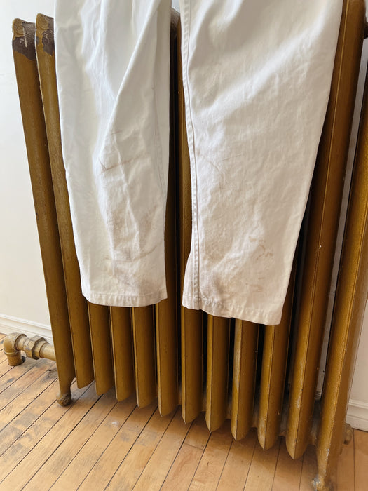 Distressed White Coveralls | M