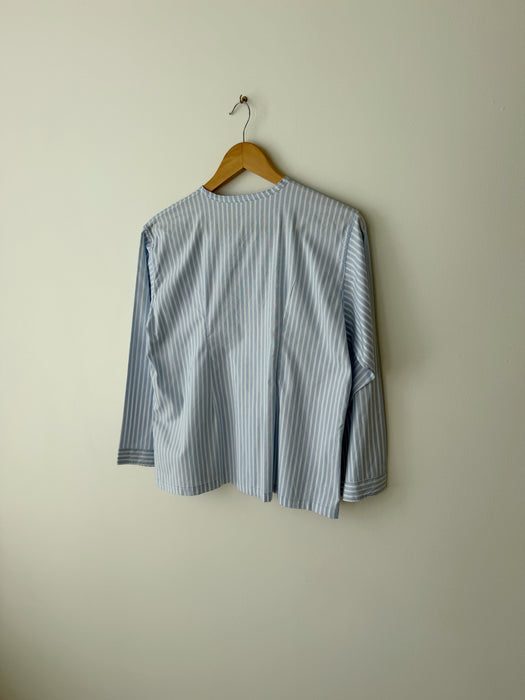 Blue Striped Blouse | S