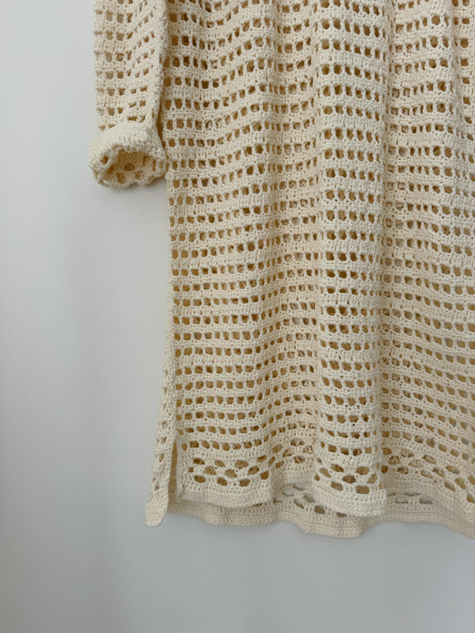 Cream Crochet Dress | XL