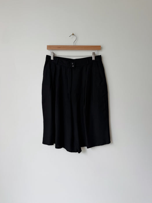 Black Trouser Shorts | 28