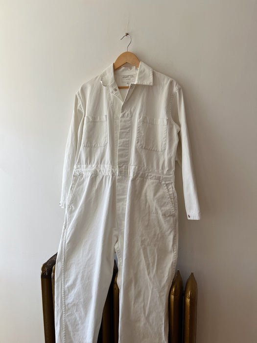Distressed White Coveralls | M