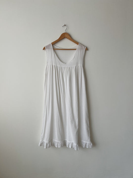 White Cotton Dress | L