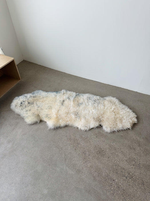 Cream Grey Ombre Sheepskin Rug