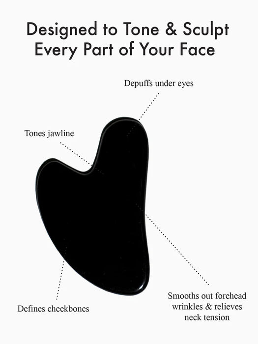 Alder New York Black Obsidian Gua Sha Tool