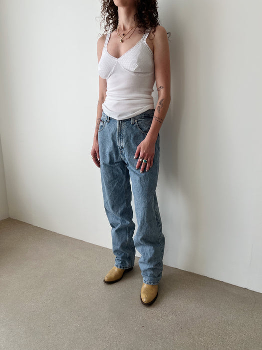 White Ribbed Tank | M