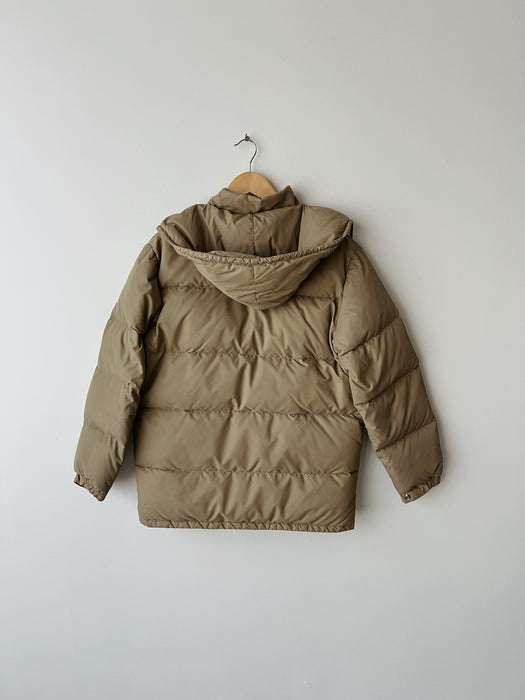 Tan Down Puffer Jacket | M