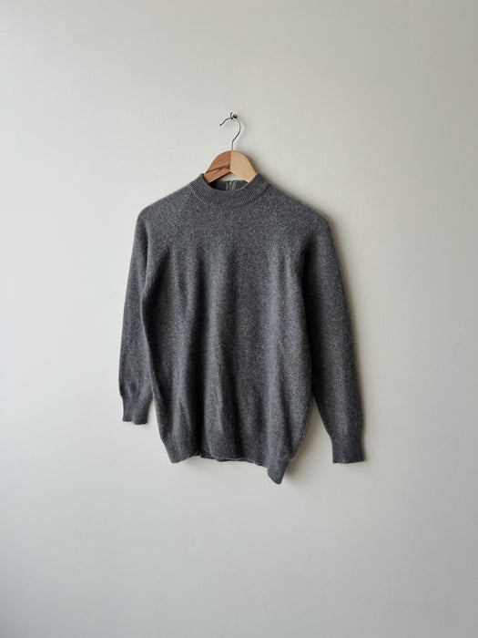 Heather Grey Cashmere Sweater | S