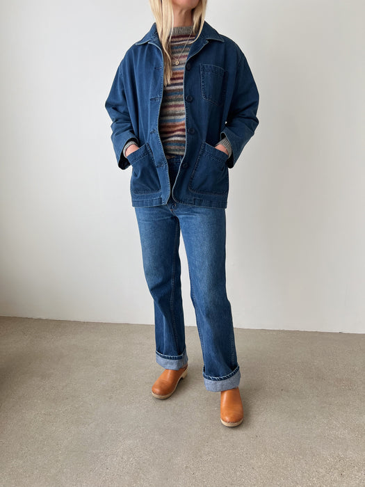 Dark Wash Chore Coat | S