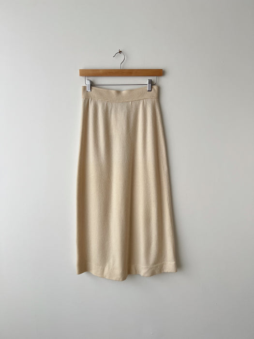 Cream Cashmere Skirt | 26
