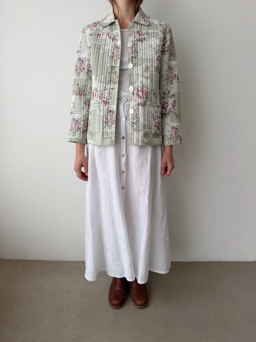 Floral Quilt Reversible Jacket | S