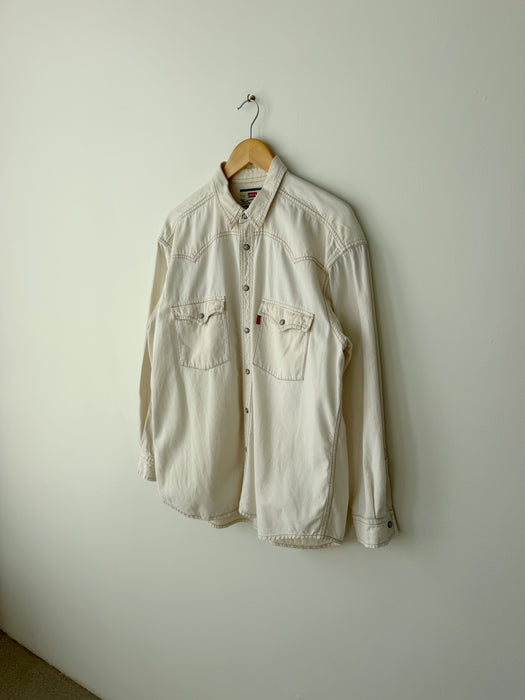 Cream Levi’s Button Up | L