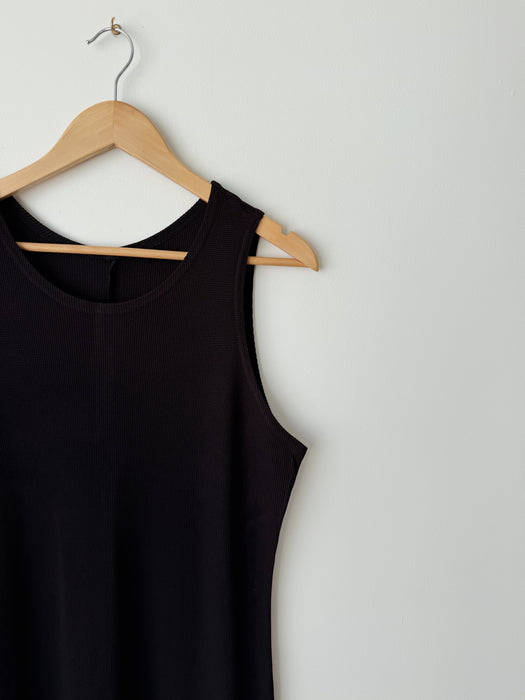 Black Waffle Dress | M/L