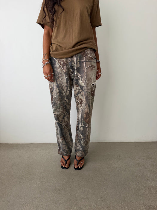 Distressed Real Tree Camo Pants | 34