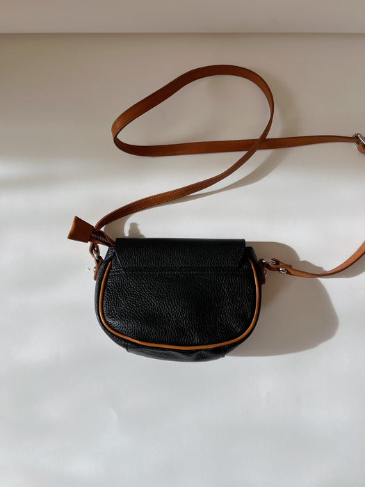 Black Leather Valentina Bag