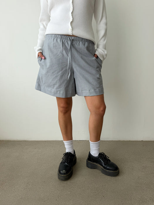 Hazlewood Sky Cotton Linen Short